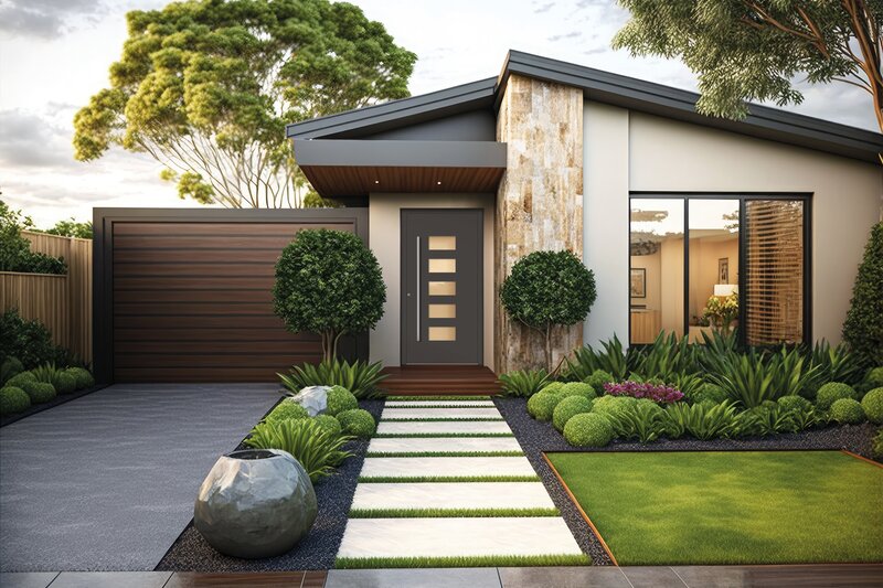 Thermally insulated front door