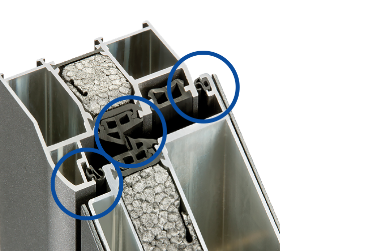 Multiple sealing levels of a front door